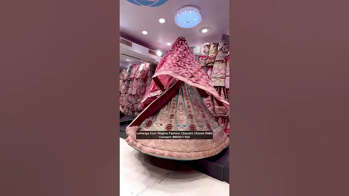 Huge Flare Bridal Lehenga Choli😍Shopping in Chandni Chowk#shorts #ashortaday #lehenga #lehengacholi