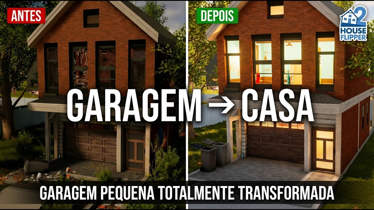 House Flipper 2 | Reforma Completa:  Transformei Garagem em Casa Moderna (Sem Comentários)