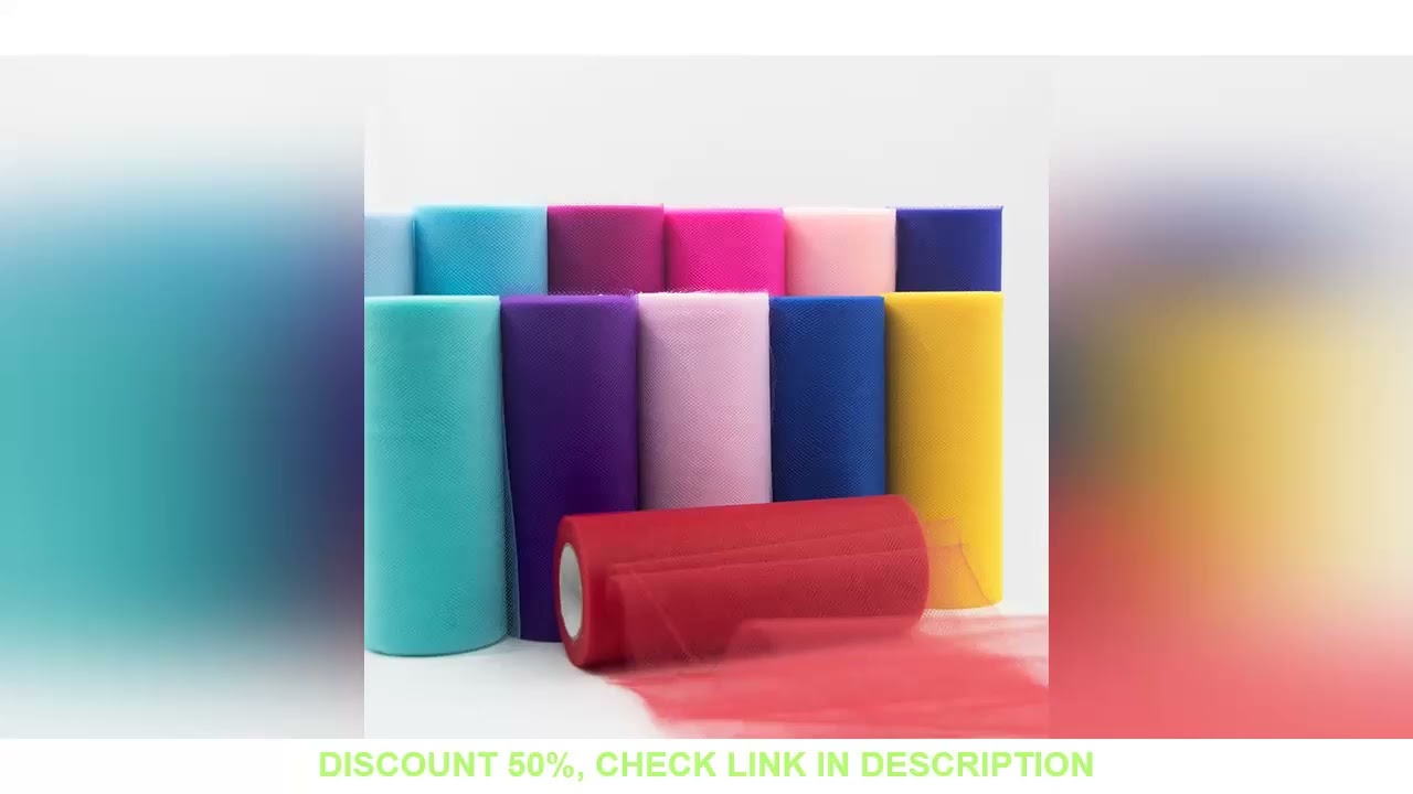 Tulle Roll Spool 25 Yards 15cm White Organza Roll Red Blue Tulle Organza Fabric Tutu Skirt Girl Baby