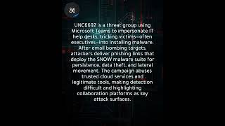 UNC6692 poses as IT help desk on Teams to deploy SNOW malware