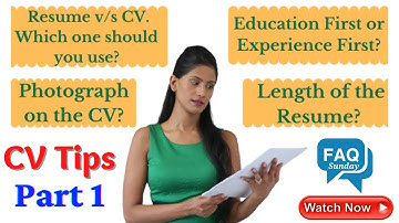 CV / Resume Tips To Help You Land a Job - Part 1 / Interview Tips / https://nidhi-belani.com/