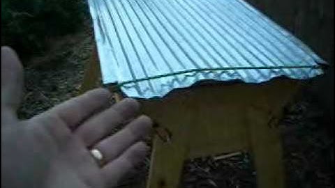 Video #46 - Top Bar Beehive - Part 8 - The Roof