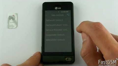 UNLOCK LG GD510 VIA CODE