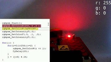 PSoC4 RGB Led PWM Driver