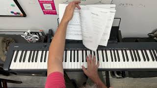 Skylee recap - 2 hand piano sight reading!! (Scales B major ) itsy-bitsy spider
