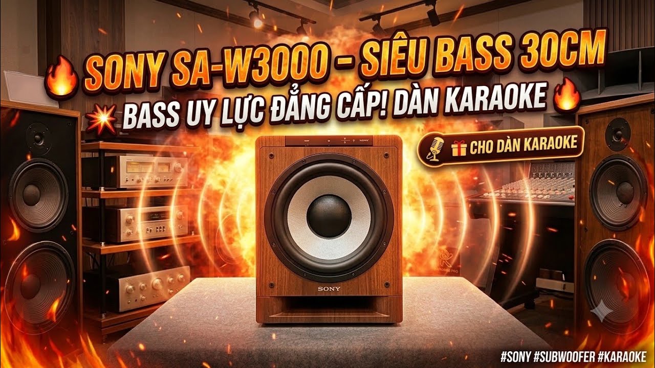 🔥 Sony SA-W3000 – Premium 12-inch Powered Subwoofer, Powerful