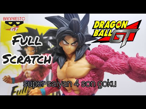 Boneco Goku Super Sayajin 4 Full Scratch Dragon Ball gt