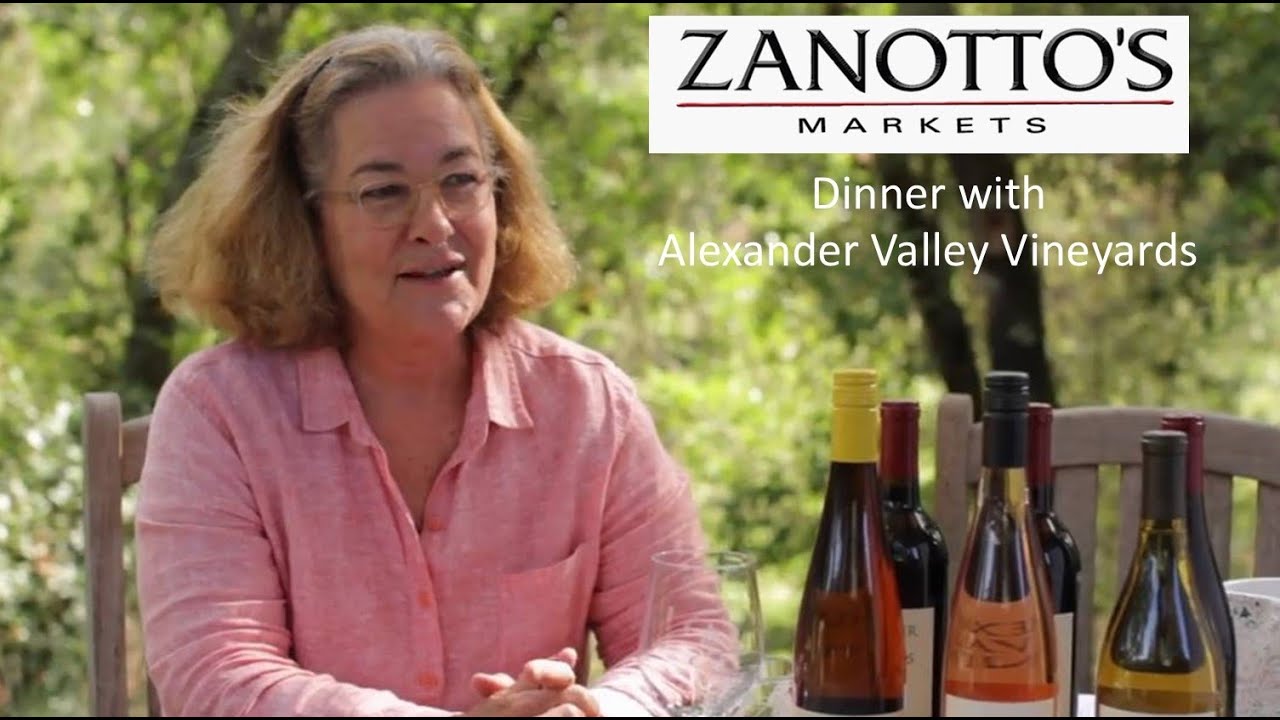 Zanotto's and Alexander Valley Vineyards Virtual Wine Dinner