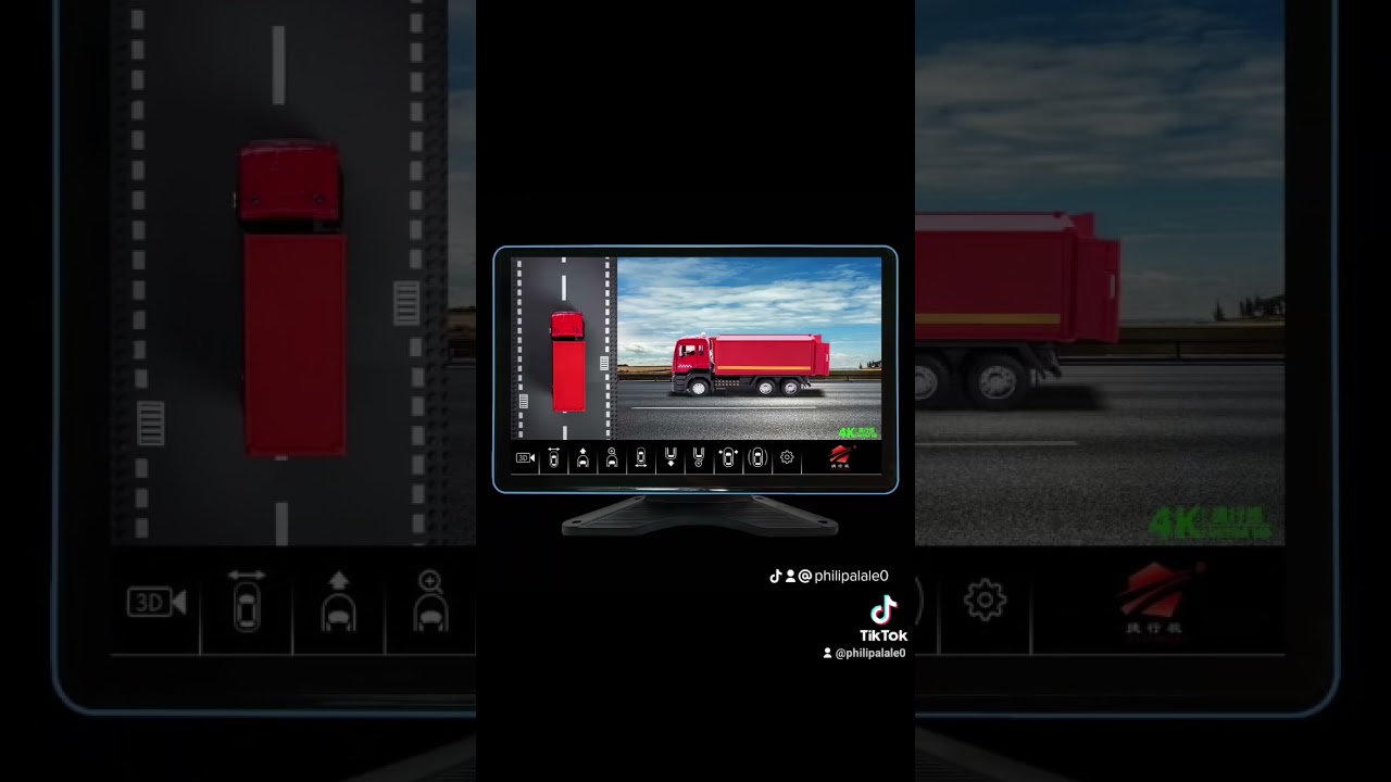 Trucks and buses reversing backup cameras and automotive monitoring displays systems 