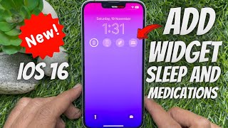 How to Add Sleep and Medications Widget to iPhone Lock Screen in iOS 16 screenshot 5