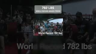 782 LBS World Record Bench Press | Julius Maddox #Shorts