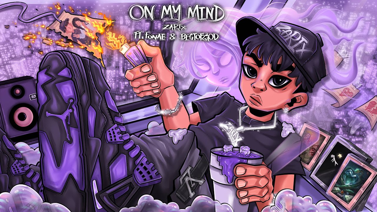 ZARIX - On My Mind Ft.Fonae & BESTOFGOD (Official Lyric Visualizer)