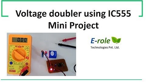 Voltage Doubler using IC 555 mini project Homemade