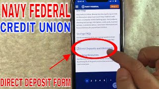 ✅ Navy Federal Credit Union Direct Deposit Form 🔴