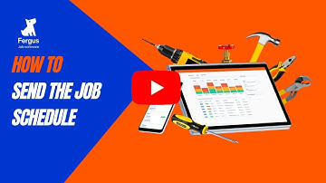 Sending Job Schedule From Fergus | How To