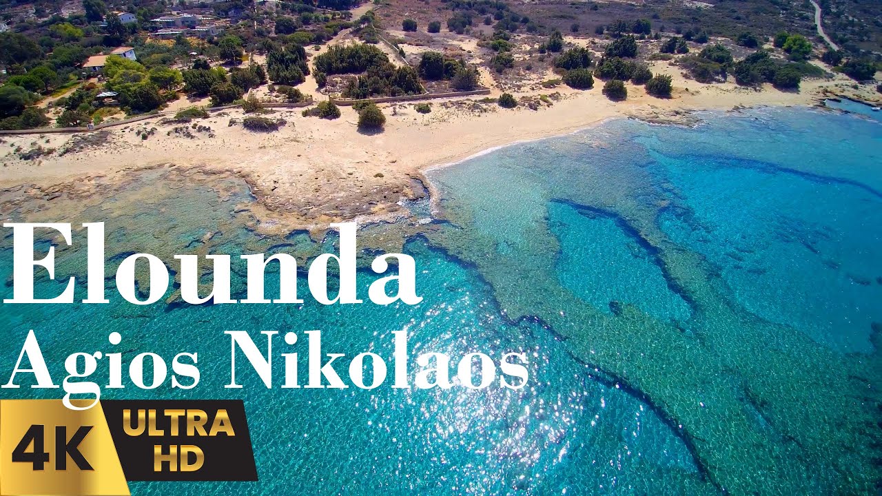 Beauty of Crete - Aerial Journey in Elounda ,Cinematic Drone Footage ,Grece 4k, Crete 4k