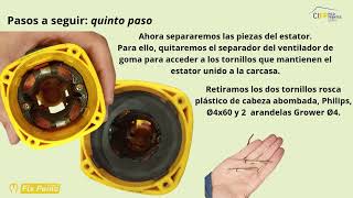 Desmontaje y Reparación de una Radial Dewalt dwe4011 18V angle grinder