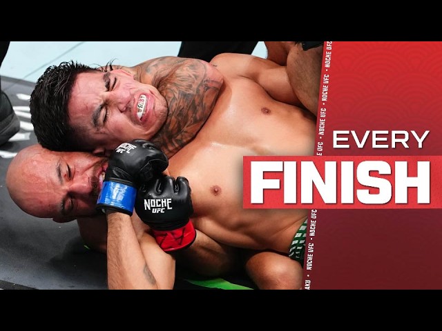Every Finish From Noche UFC | UFC Highlights