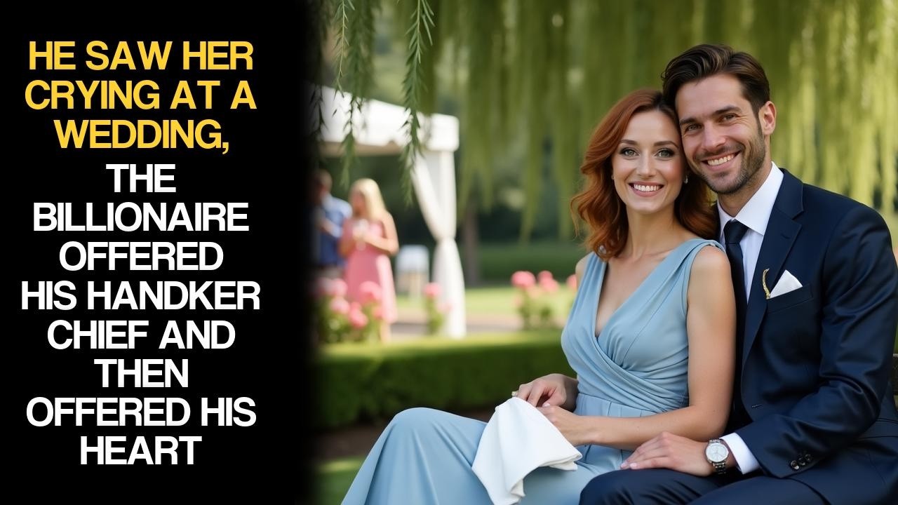 He Saw Her Crying At A Wedding, The Billionaire Offered His Handkerchief And Then Offered His Heart