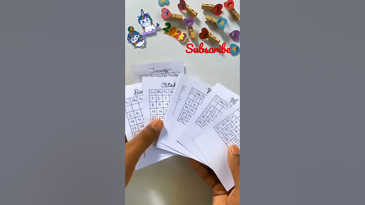 DIY paper calendar 📆📆📆 🤗🤗 2023#shorts
