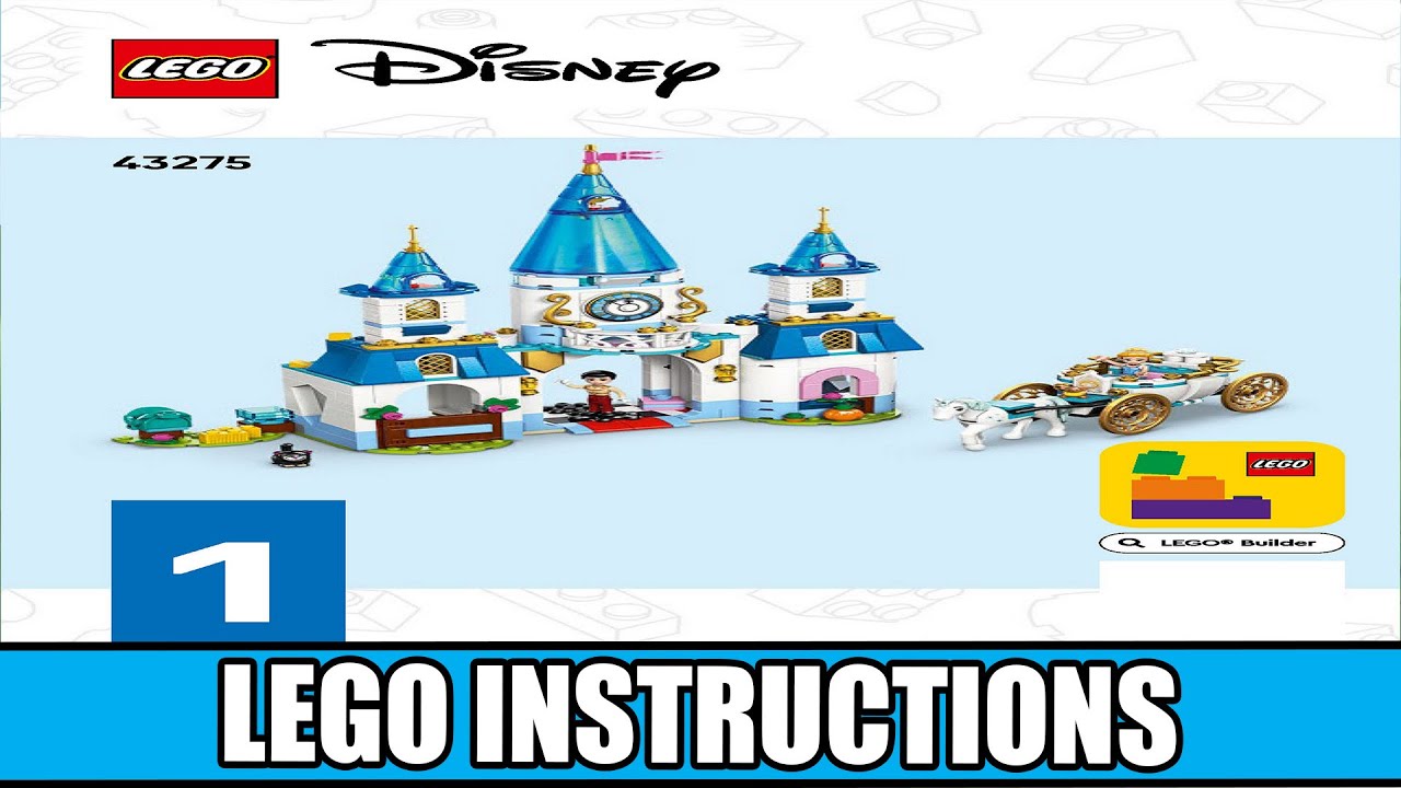 Disney - Cinderella's Castle & Horse Carriage LEGO instructions