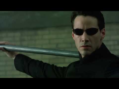 Neo vs Smith Clones   The Matrix Reloaded Open Matte