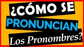 👉 LEARN to PRONOUNCE PERSONAL PRONOUNS 👌 in ENGLISH in 4 MINUTES!