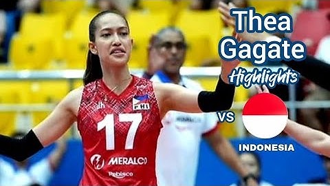 Thea Gagate Highlights vs Indonesia | SEA V-League 2024 1st Leg
