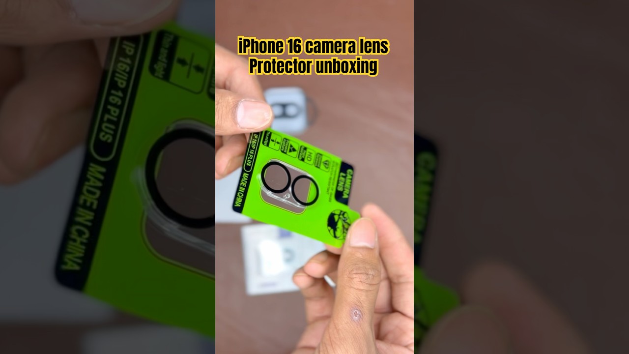 iPhone 16 camera lens protector unboxing 