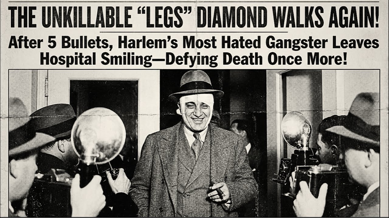 1930: Mafia Shot Legs Diamond 5 TIMES In The Head — He Walked Out Of The Hospital SMILING
