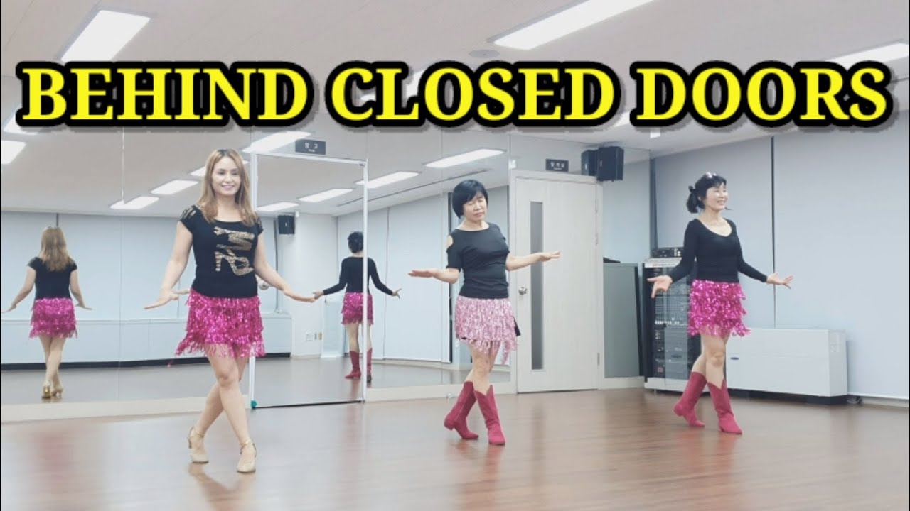 BEHIND CLOSED DOORS Line Dance (Beginner / Intermediate) YouTube
