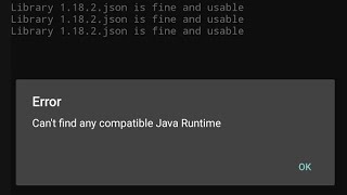Fix Can't find any compatible Java Runtime in Pojav Launcher | Can't find any compatible Java Runtim