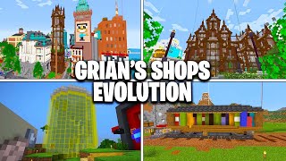 The Evolution of Grian's Hermitcraft Shops! (Season 6 - 8)