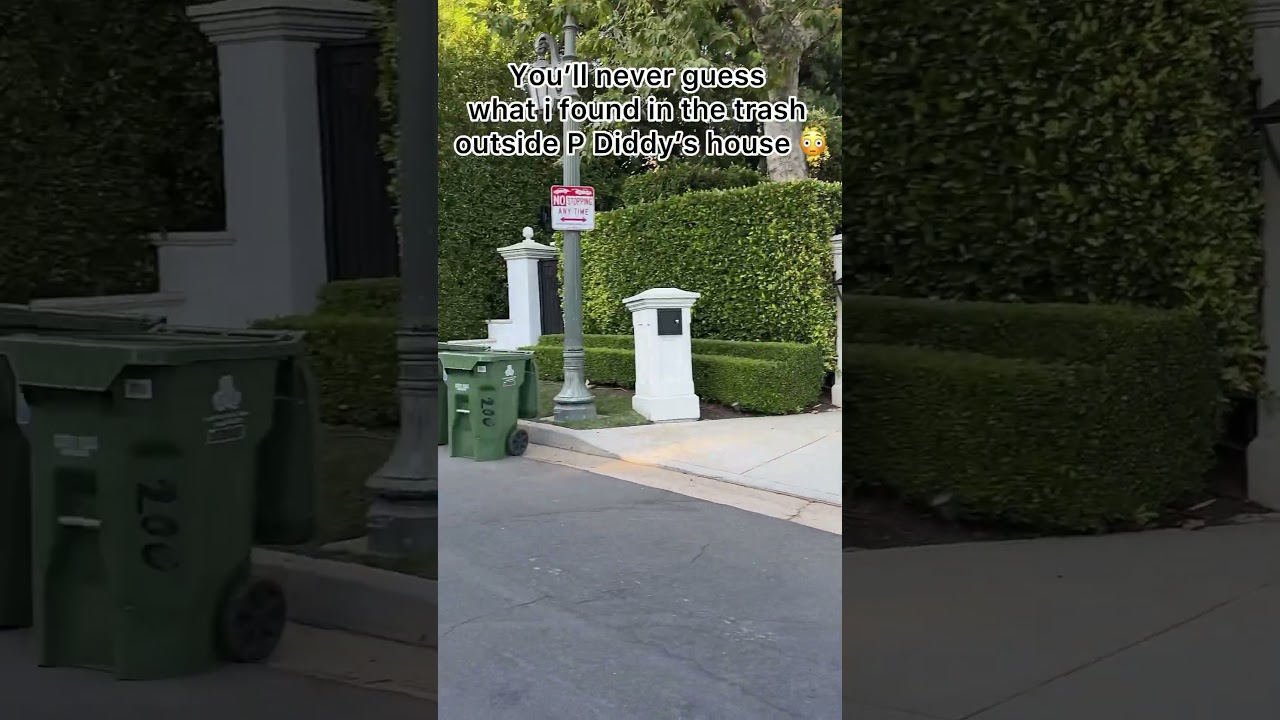 You’ll never guess what i found in the trash outside P Diddy’s house 😳 