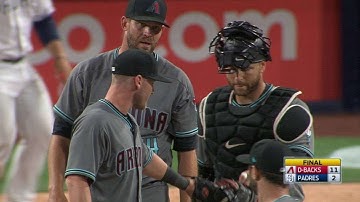 ARI@SD: Drury turns glove flip double play in 9th