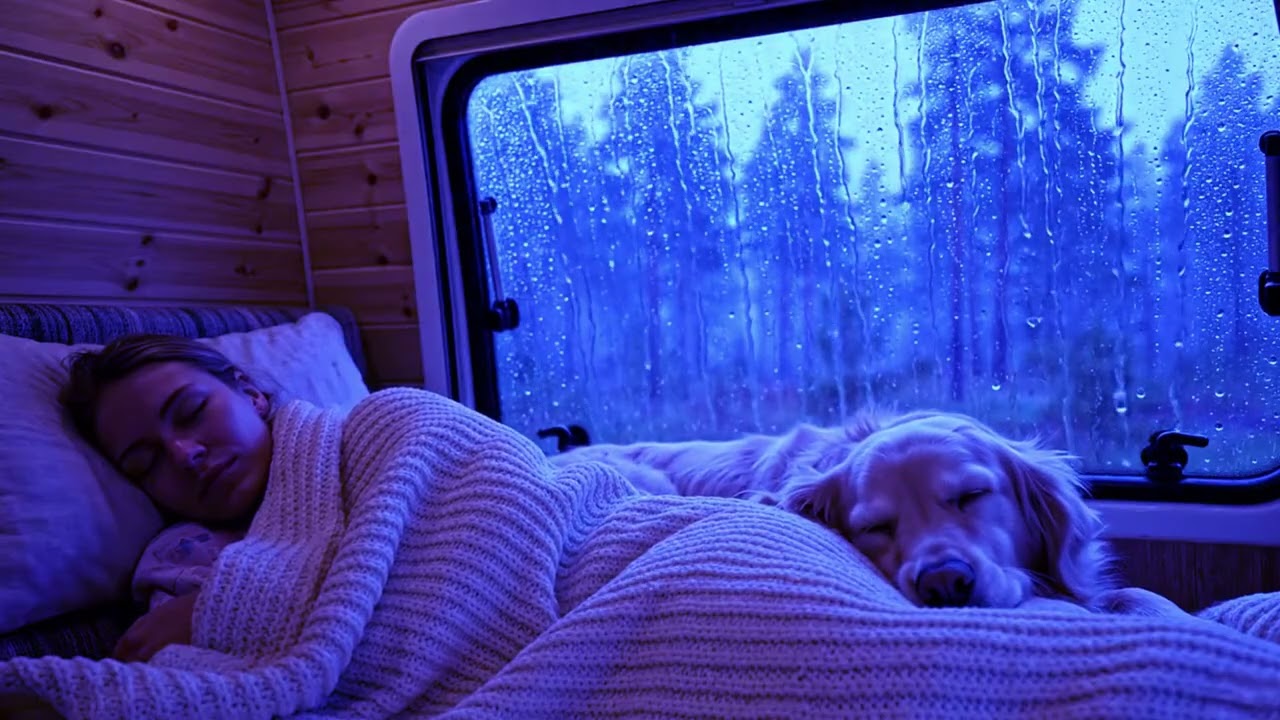 Storm Sounds for Sleeping with Heavy Rain and Soothing Night Atmosphere