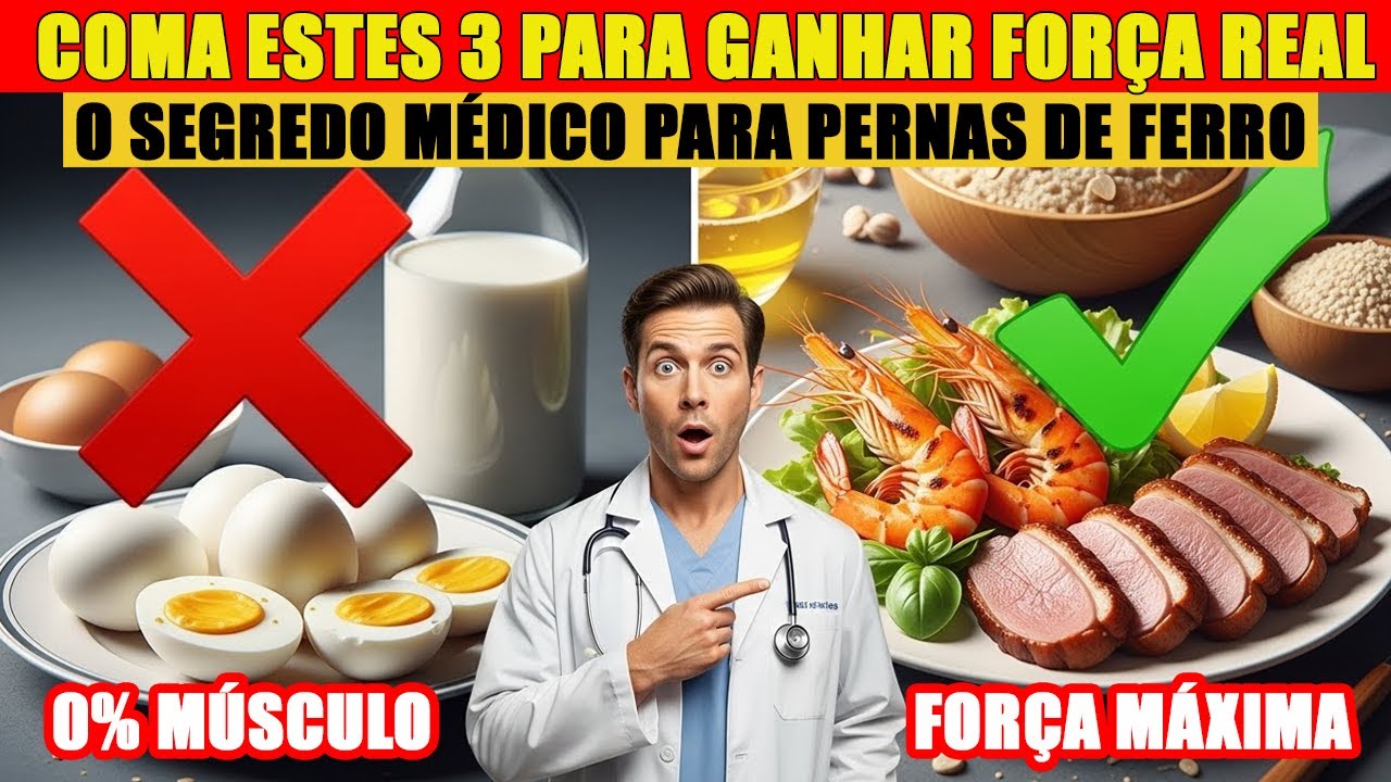 Pare de Perder Músculos! 3 Superalimentos para Recuperar Força após os 60