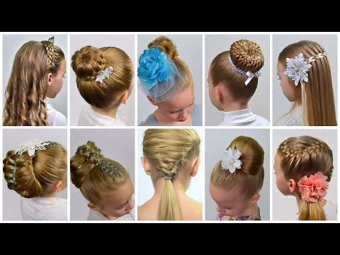 TOP 10 CUTE EASY Hairstyles | 2024 Hair Compilation |  Prom Hairstyles by LittleGirlHair
