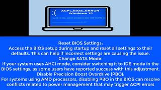 ACPI bios error