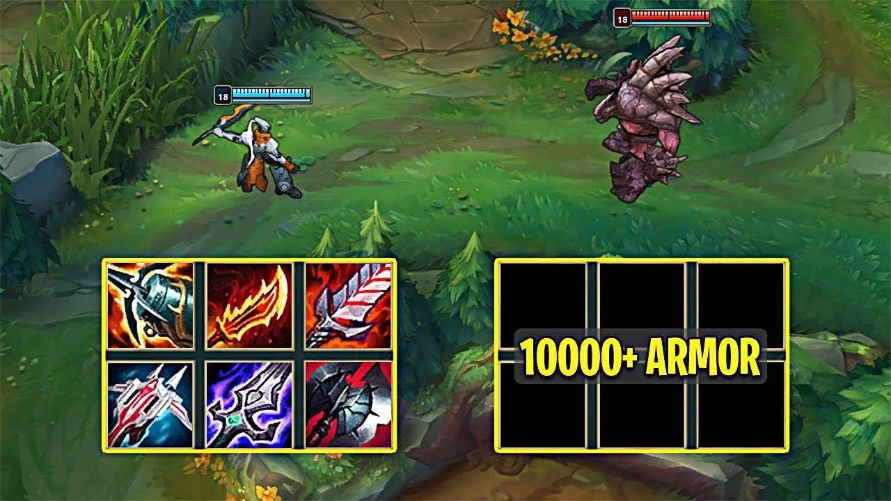 MASTER YI FULL BUILD vs 10000+ ARMOR MALPHITE NO BUILD - League of Legends