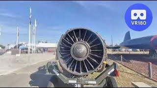Pratt & Whitney J58, Engine of the SR71.  VR180 Walk Around Castle Air Museum