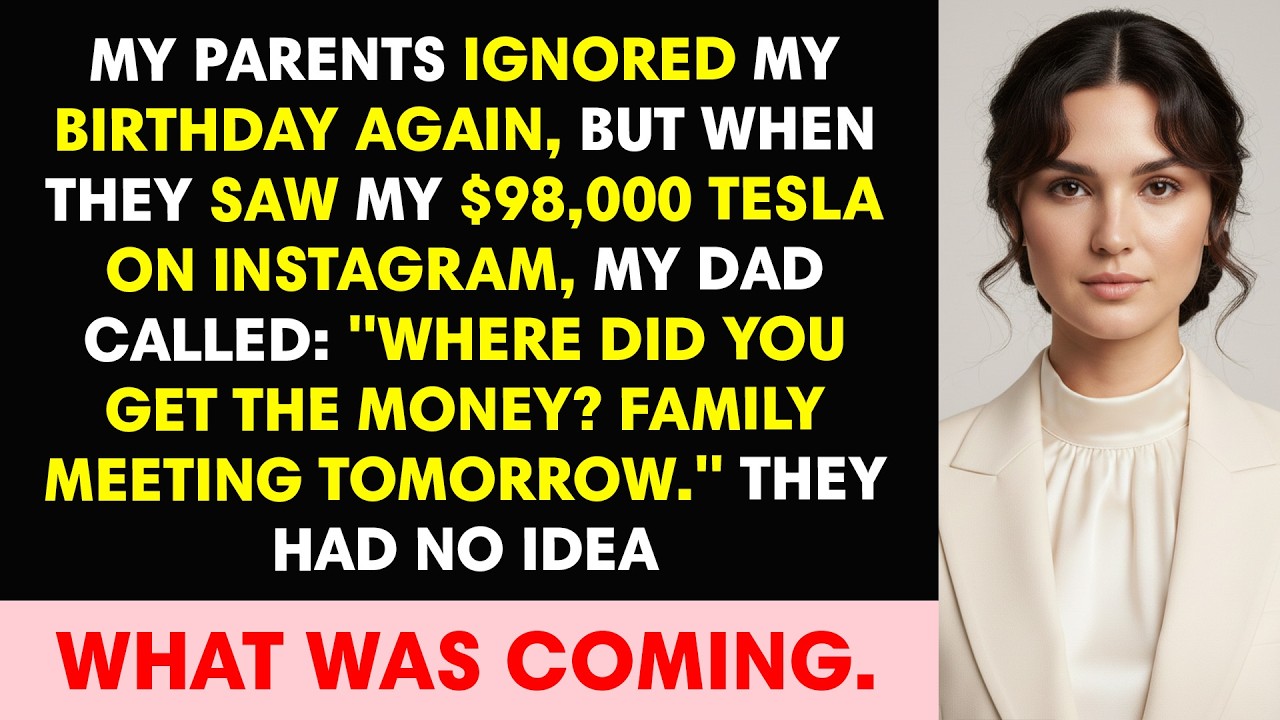 My Parents Ignored My Birthday Again, But When They Saw My $98,000 Tesla on Instagram, My Dad Called