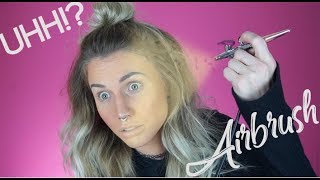 Trying my new airbrush machine on camera | JAYYROOT