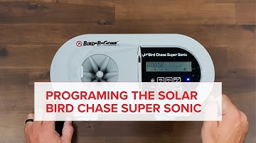 How to Program the Solar Bird Chase Super Sonic™ - UR58 (Sound Bird Deterrent) Bird B Gone Products