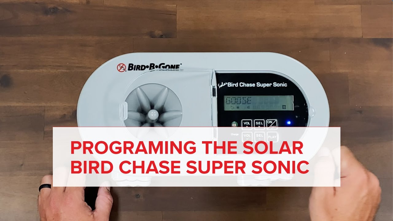 How to Program the Solar Bird Chase Super Sonic™ UR58 (Sound Bird