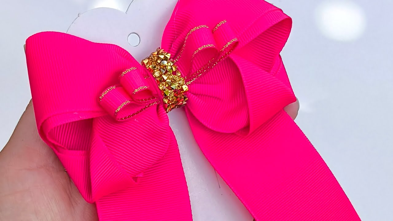 Laço com pontas fita 09 🩷38mm