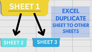 DUPLICATE your sheets in EXCEL Tutorial
