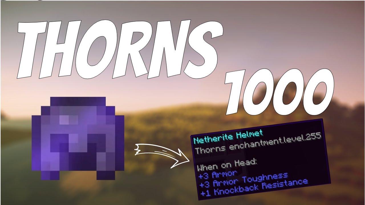 How To Get Thorns 1000 Netherite Armour Minecraft YouTube