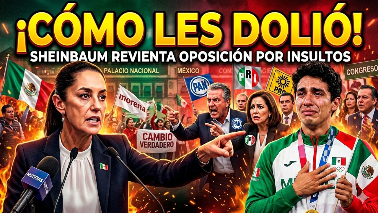 SHEINBAUM REVIENTA A LA OPOSICIÓN POR INSULTOS 