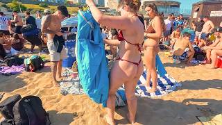 CROWDED BEACH IN ARGENTINA 🇦🇷 Walking Tour Experience 4K